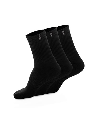 Black Alphalete Crew Sock | LGEXCY805