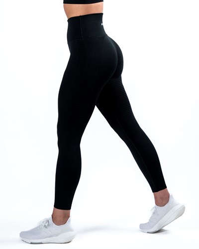 Black Alphalete High-Performance Seamless Legging | IOWYZF927