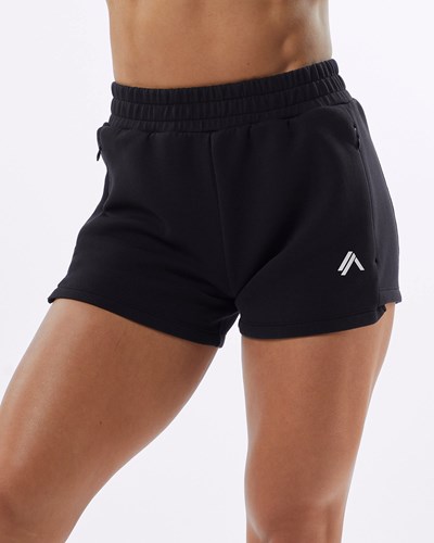 Black Alphalete Interlock Knit 3.5" Short | ENJOUM943