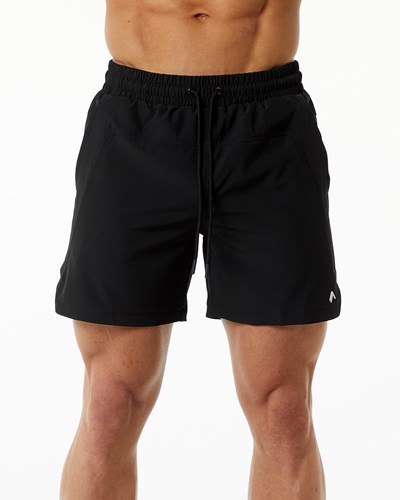 Black Alphalete Lined Swim Trunk | UTMGZD642