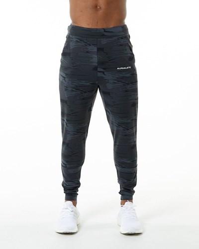 Black Canvas Camo Alphalete 4-Way Stretch Jogger | AGCZYU391