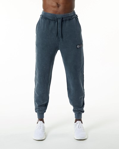 Blue Topaz Alphalete Heavyweight Washed Terry Jogger | OWSJTD961