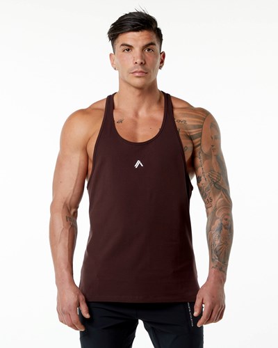 Burgundy Alphalete Stepped Hem Stringer | ATOJXB917