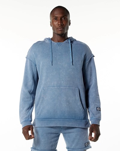 Celestial Blue Alphalete Heavyweight Washed Terry Hoodie | GSOFRE138