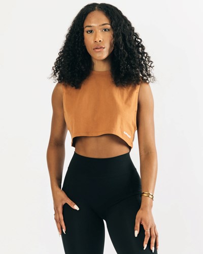 Clay Alphalete Heavy Cotton Cropped Cutoff | CBKOGY491