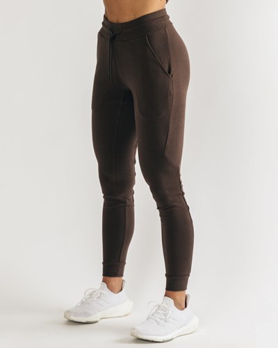 Cocoa Alphalete Fitted Single-Brushed 29" Jogger | PHSLNT379