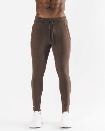 Cocoa Alphalete Fitted Single-Brushed 30" Jogger | EQSCWY719