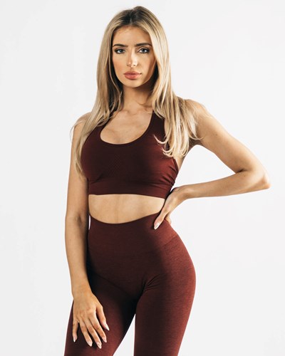 Copper Alphalete High-Impact Seamless Sports Bra | FAUJKE960