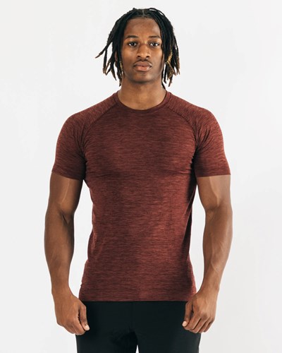 Copper Alphalete High Performance Seamless Short Sleeve Tee | GKPQWS036