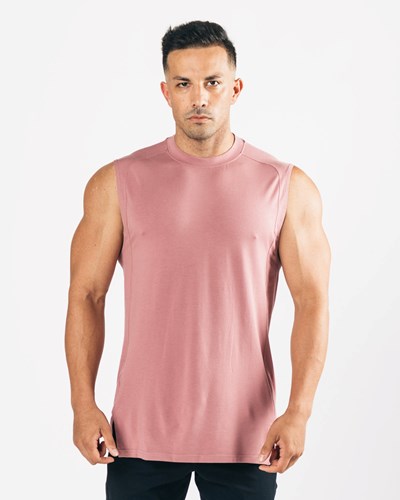 Cranberry Ice Alphalete High-Neck Premium Cutoff | BCLJVM453