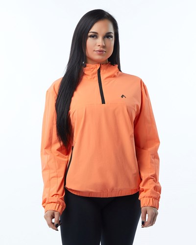 Electric Peach Alphalete Woven Performance Jacket | HURQYJ534