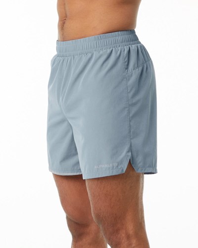 Fog Blue Alphalete Woven Training Short | TSKVXU128