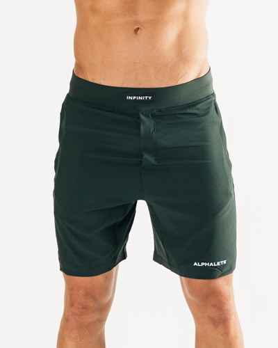 Forest Alphalete Woven 4-Way Stretch 7" Short | GBZYNS026