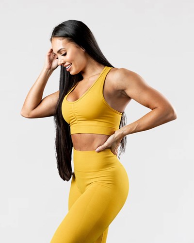 Golden Hour Alphalete High-Impact Seamless Sports Bra | XJTCWS483