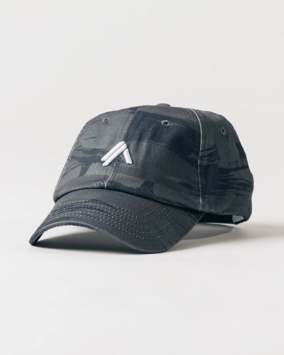 Grey Camo Alphalete Adjustable Cap | QJHTEM081