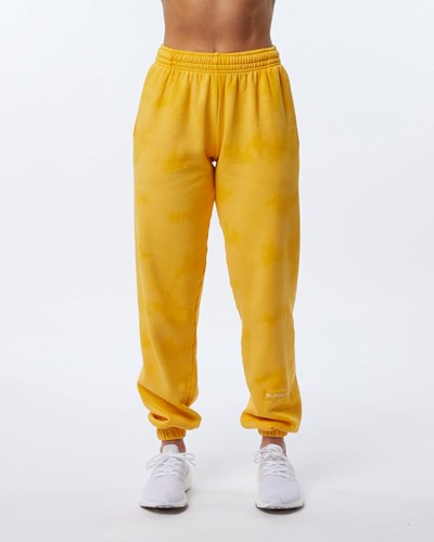 Honey Alphalete Washed 30" Fleece Jogger | MLEYZH261