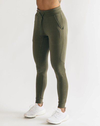 Light Olive Alphalete Fitted Single-Brushed 29" Jogger | MCRAJS139