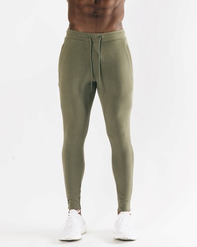 Light Olive Alphalete Fitted Single-Brushed 30" Jogger | XVTFMP834