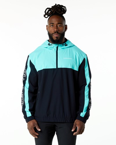 Lightning Blue Alphalete Woven Performance Jacket | GFVUHQ540