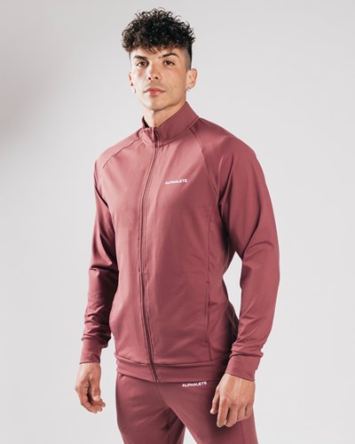 Mauve Alphalete 4-Way Stretch Track Jacket | EIDYZT013