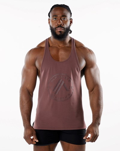 Merlot Alphalete Fitted Performance Stringer | PFHVAM714