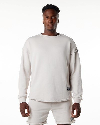 Moonstone Alphalete Heavyweight Washed Terry Pullover | LZCGPT235