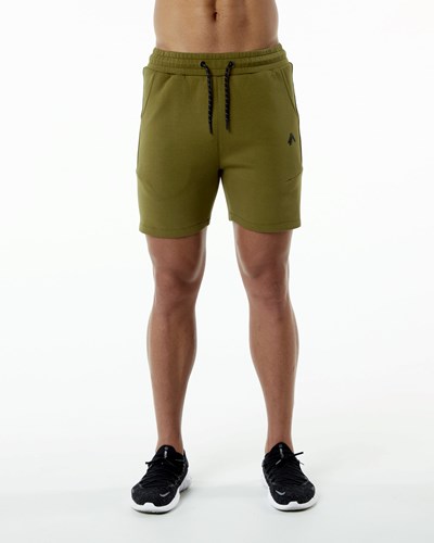 Moss Alphalete Interlock Knit 6" Short | CDFIBQ763