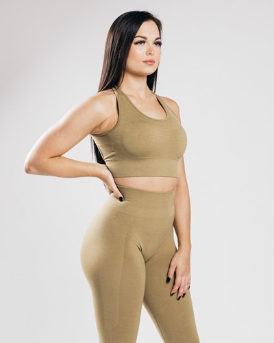 Not Gold Alphalete High-Impact Seamless Sports Bra | HPNYFU716