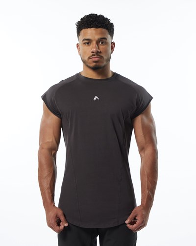 Obscure Grey Alphalete High Performance Sleeveless Tee | UVTAEY325