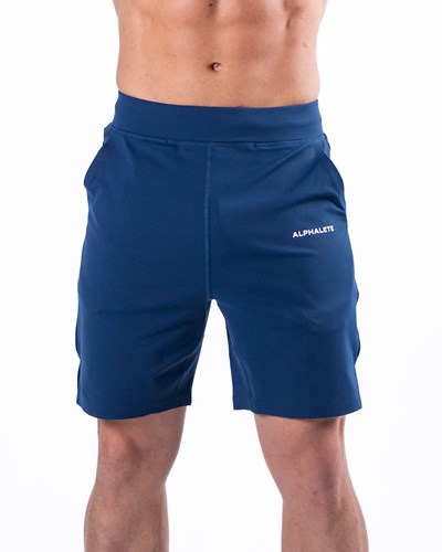 Persian Blue Alphalete 4-Way Stretch 8" Short | VZHGPJ610