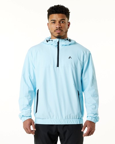 Rocket Blue Alphalete Woven Performance Jacket | ZGQEML394