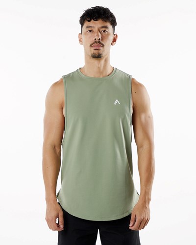 Sage Alphalete Fitted Performance Tank | IFXWJB024