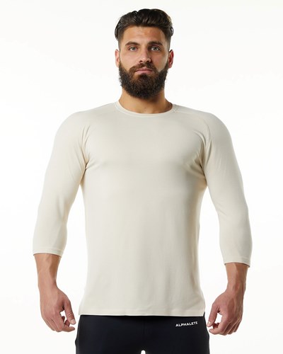 Sahara Alphalete Premium 3/4 Sleeve Tee | PEACJO731