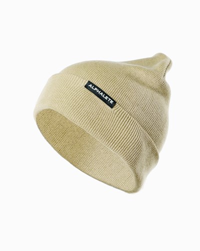 String Alphalete Cotton Knit Beanie | LXMIWP618