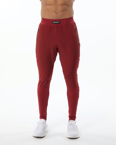 Tartan Red Alphalete Woven 4-Way Stretch 29" Pant | GAIMJZ271