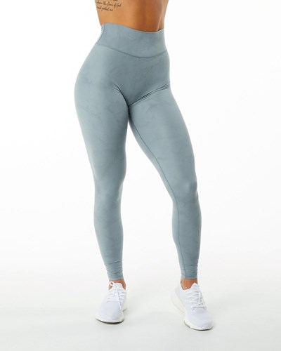 Washed Denim Alphalete All-Purpose Luxury Legging | ZCUKEF862