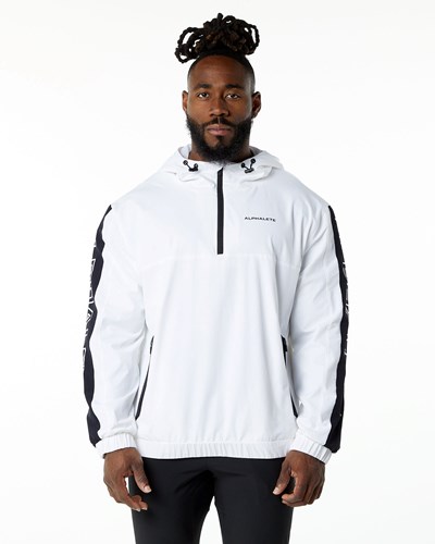 White Summit Alphalete Woven Performance Jacket | PEAGHY637