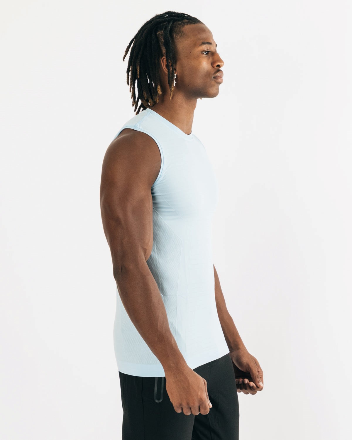 Arctic Blue Alphalete High Performance Seamless Tank | FMHPRT598