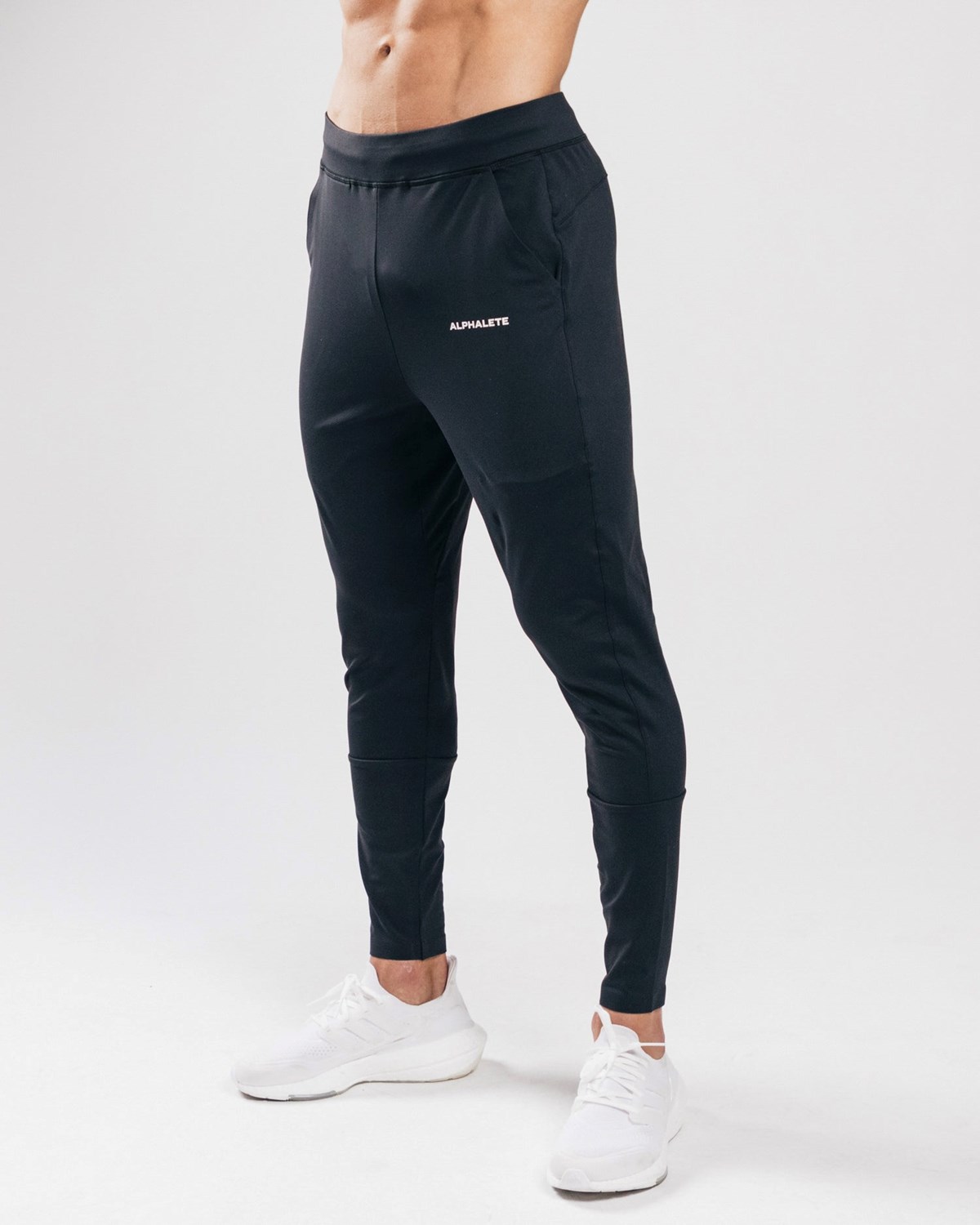 Black Alphalete 4-Way Stretch Jogger | NPQBCX518