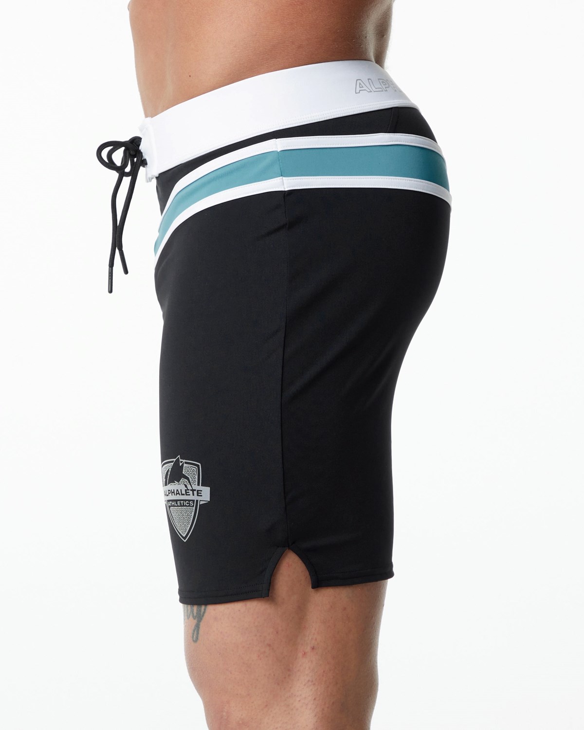 Black Alphalete Competition Board Short | YHMIZC974