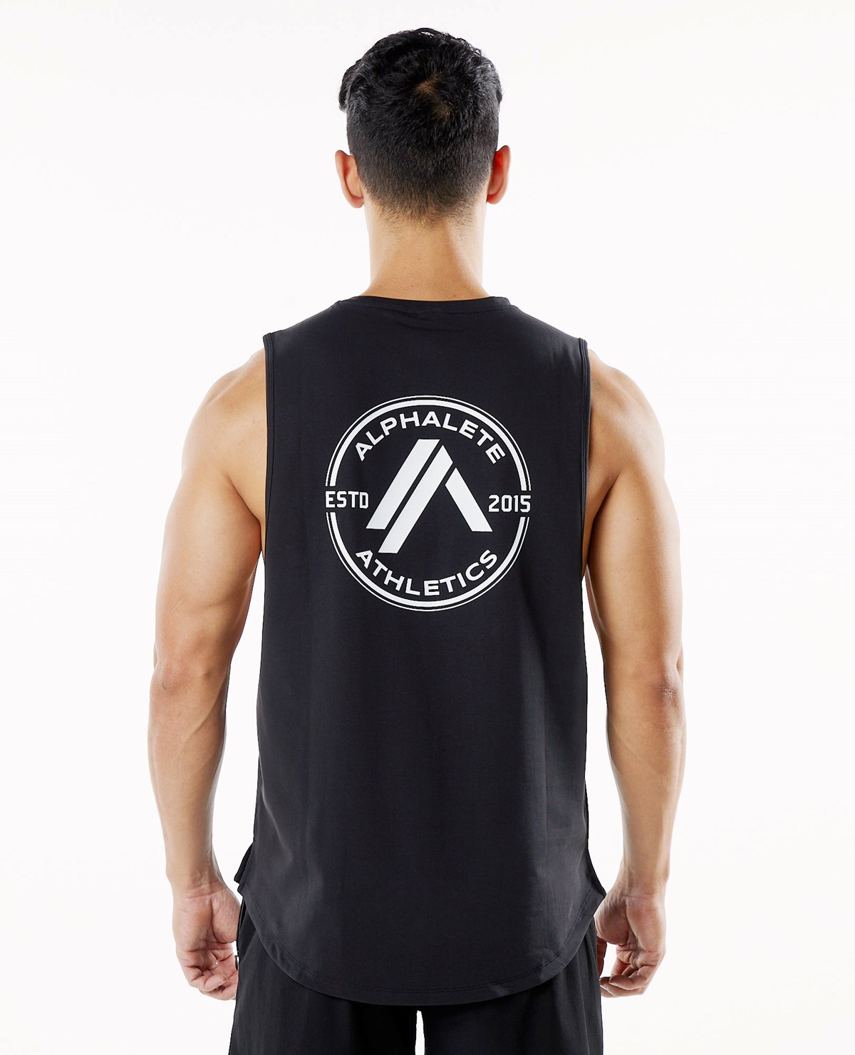 Black Alphalete Fitted Performance Tank | PRNUZO172