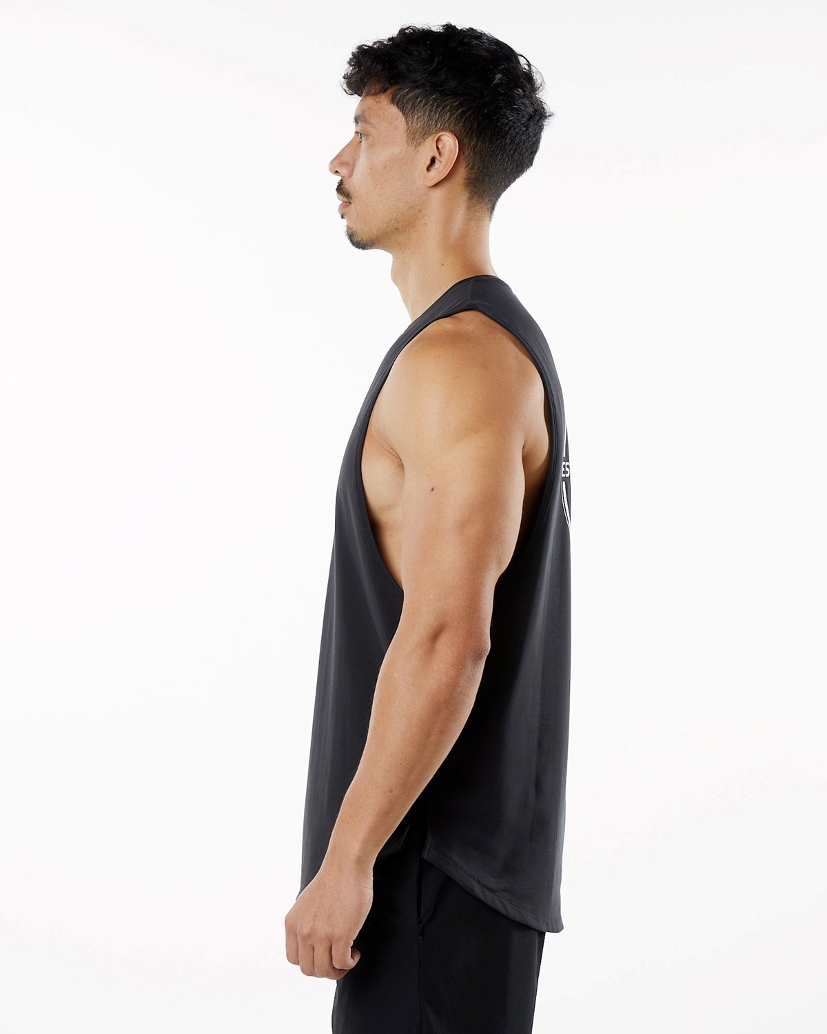 Black Alphalete Fitted Performance Tank | PRNUZO172