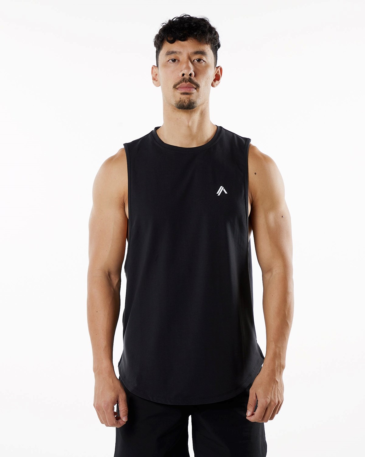 Black Alphalete Fitted Performance Tank | PRNUZO172