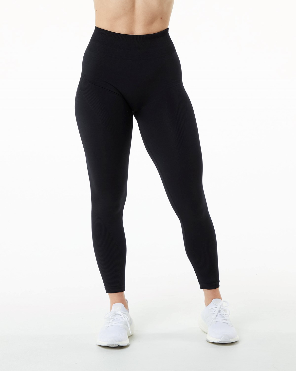 Black Alphalete High Performance Seamless Legging | DTOYWX382