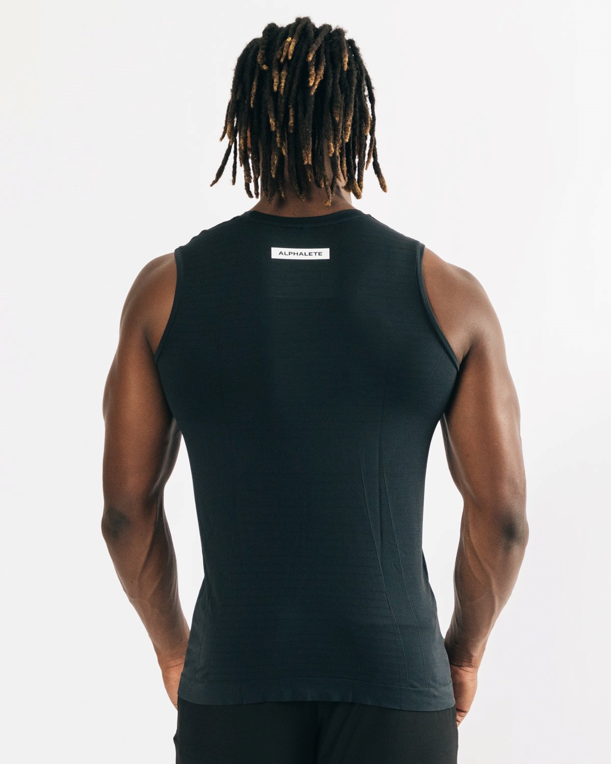 Black Alphalete High Performance Seamless Tank | IDGCEO672