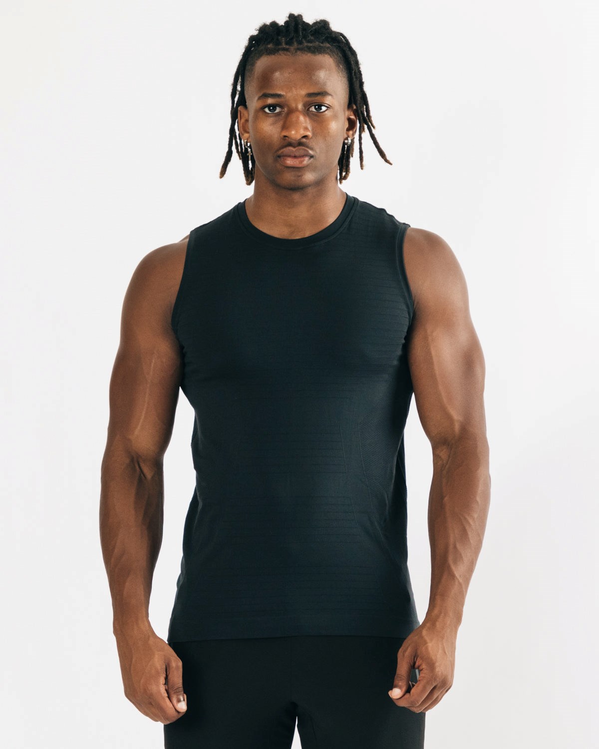 Black Alphalete High Performance Seamless Tank | IDGCEO672