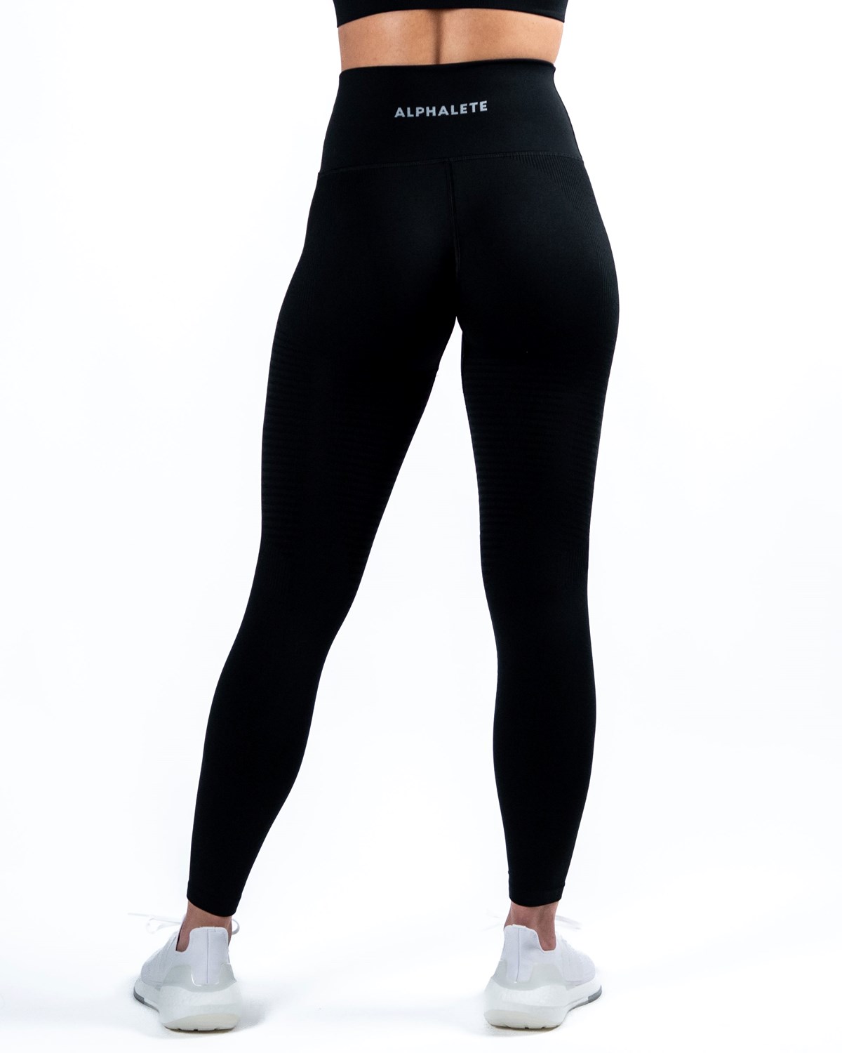 Black Alphalete High-Performance Seamless Legging | IOWYZF927