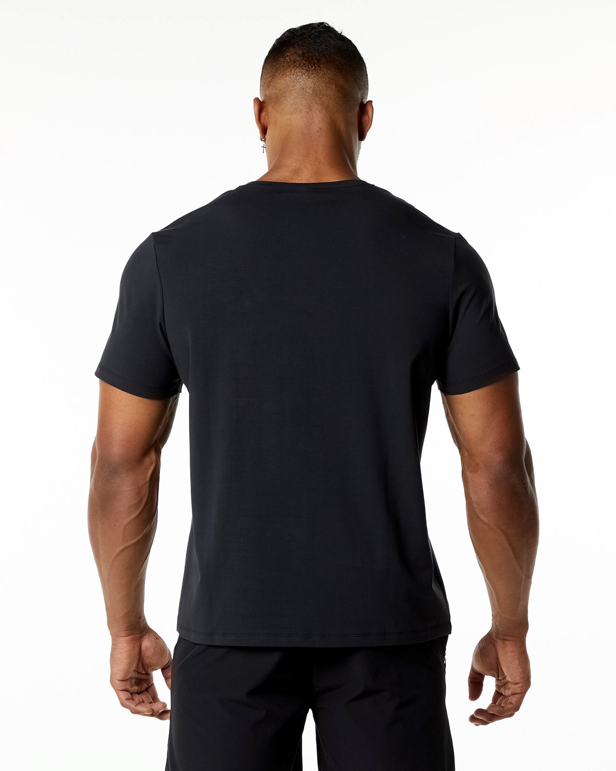 Black Alphalete Relaxed Fit Tee | KMBQUL127