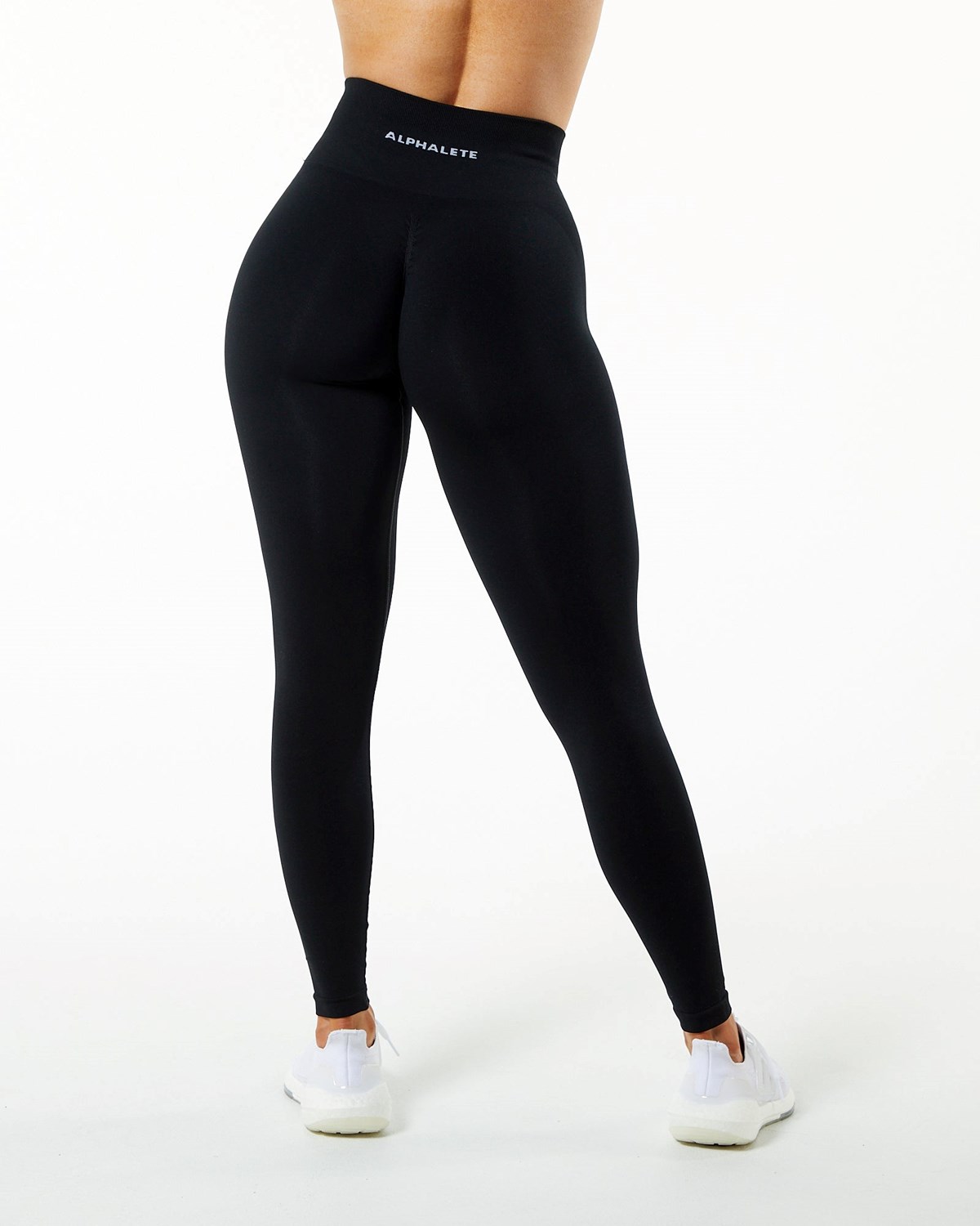 Black Alphalete Seamless Scrunch Legging | ZVJLHW405