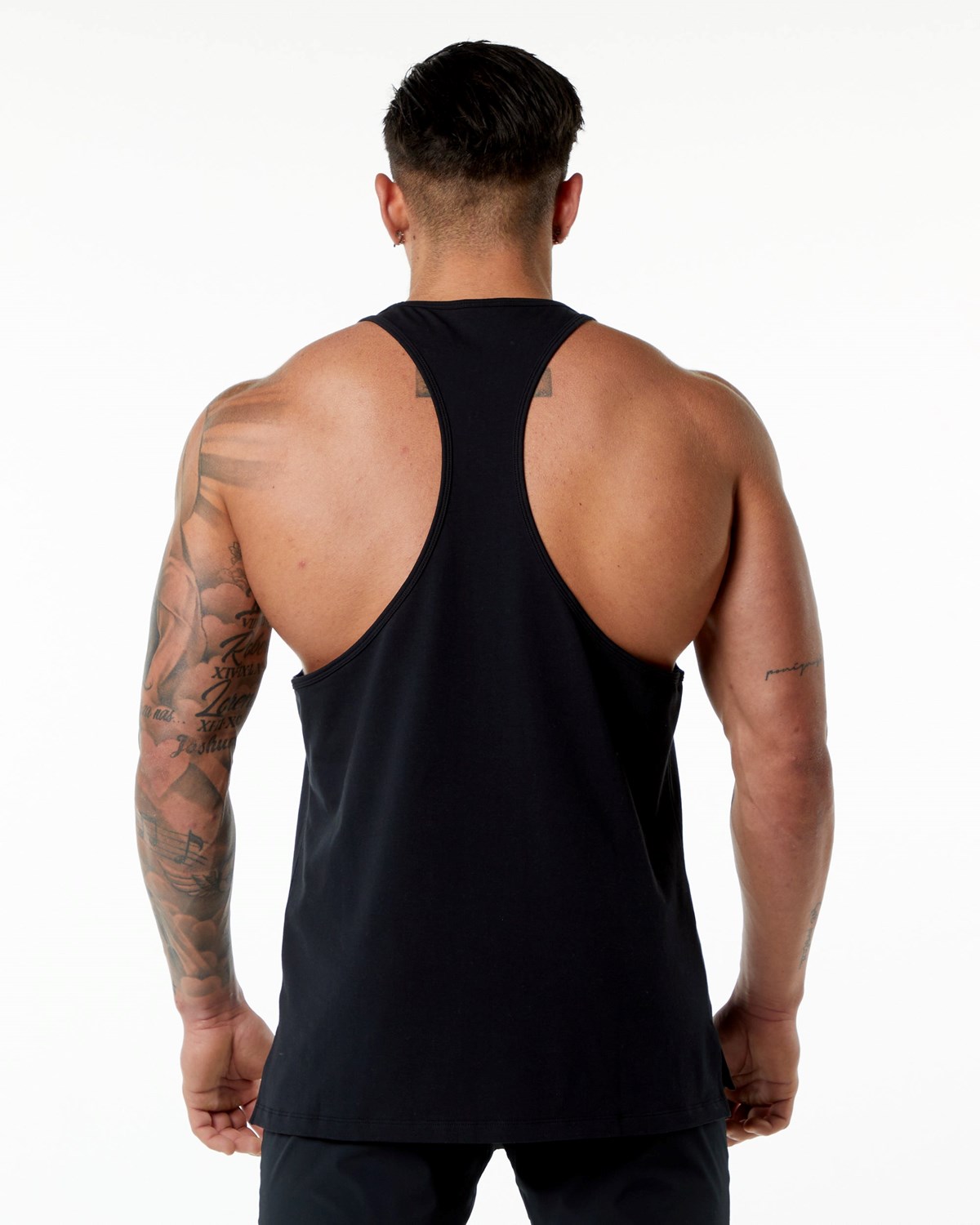 Black Alphalete Stepped Hem Stringer | WDYNVO952